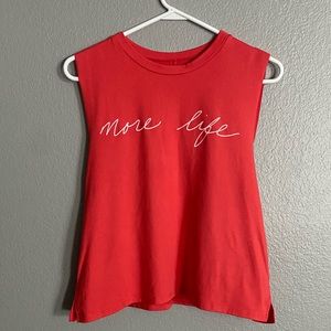 EUC Lot (2) Lovers of Hyoumanity Muscle Tanks